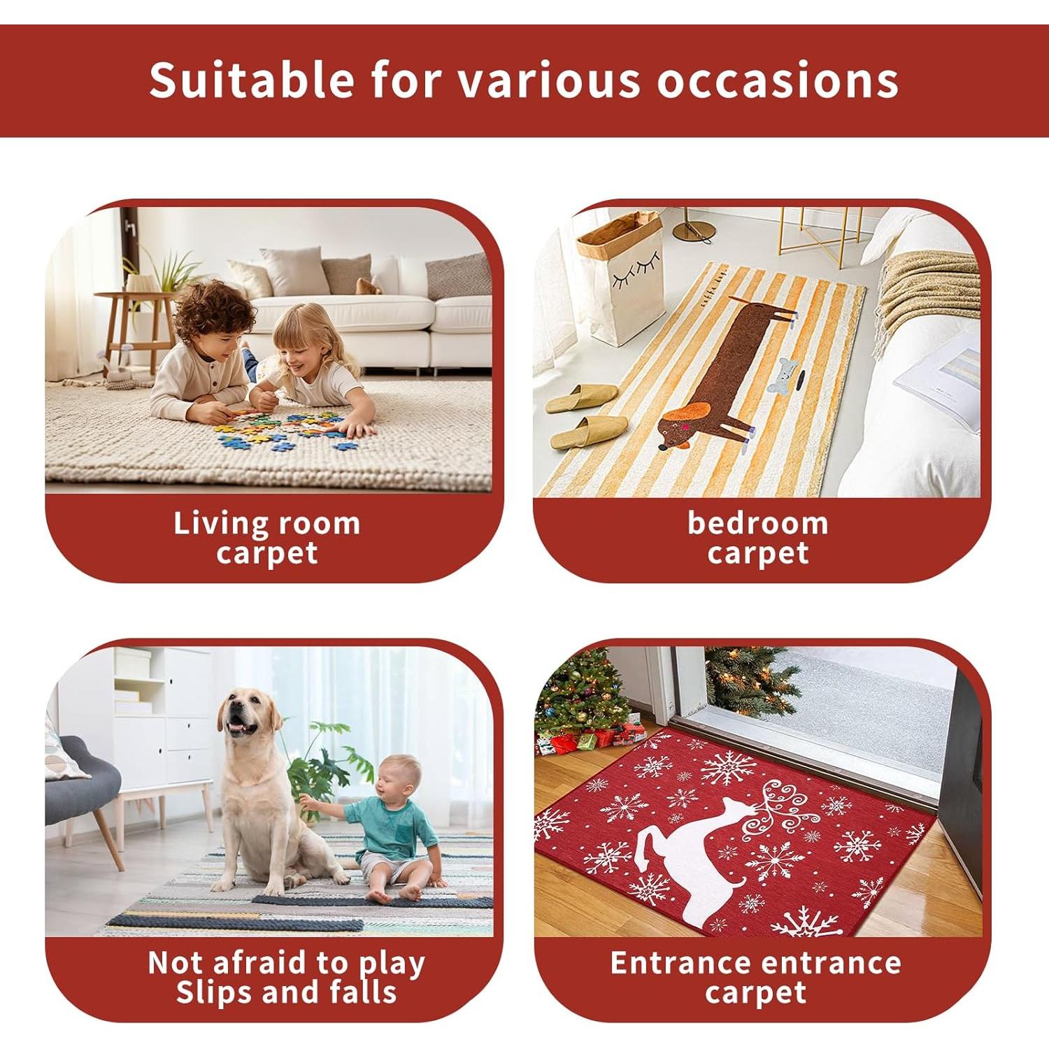 Grippers Antideslizantes SINSOP para Alfombras - 8 Piezas