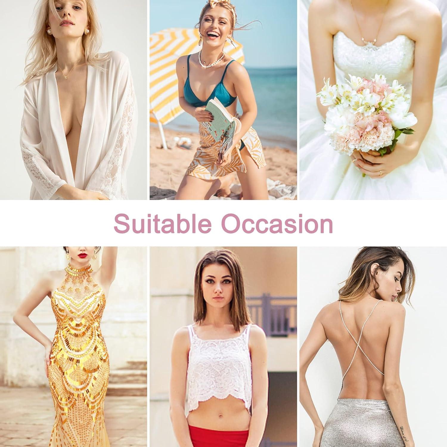 Cubiertas de Pezón MUQU para Mujeres - Silicona Adhesiva Rosa