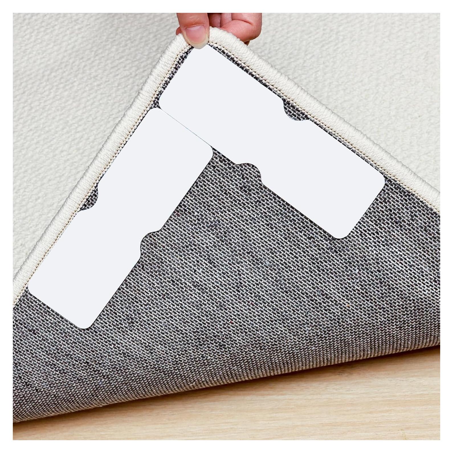 Cinta Antideslizante para Alfombra Sahhika - 12 Piezas Reutilizables