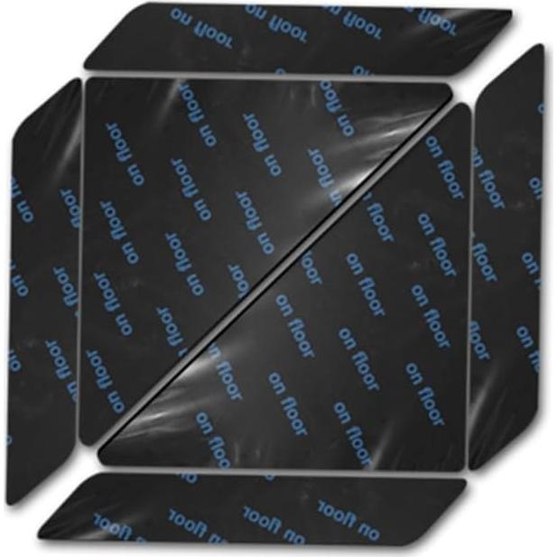 Alfombrillas Antideslizantes AnTsHome 24 Pcs Reutilizables Negro