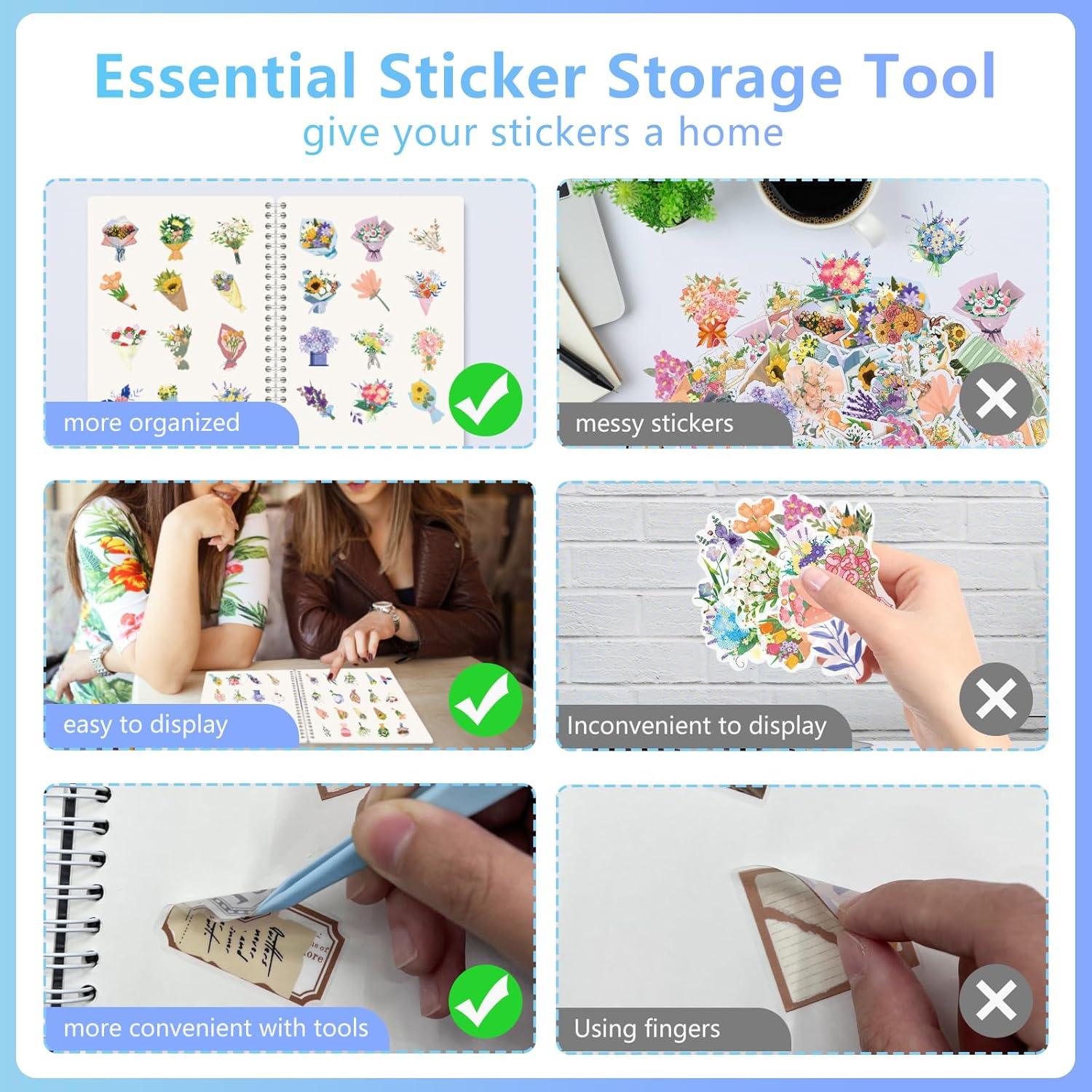 Álbum de Stickers Reutilizable DHATMYC A5 Negro 80 Hojas