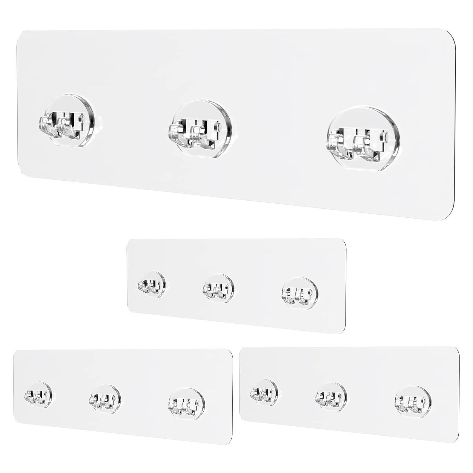 Tiras Adhesivas Transparentes Jovware para Ducha 4 Piezas