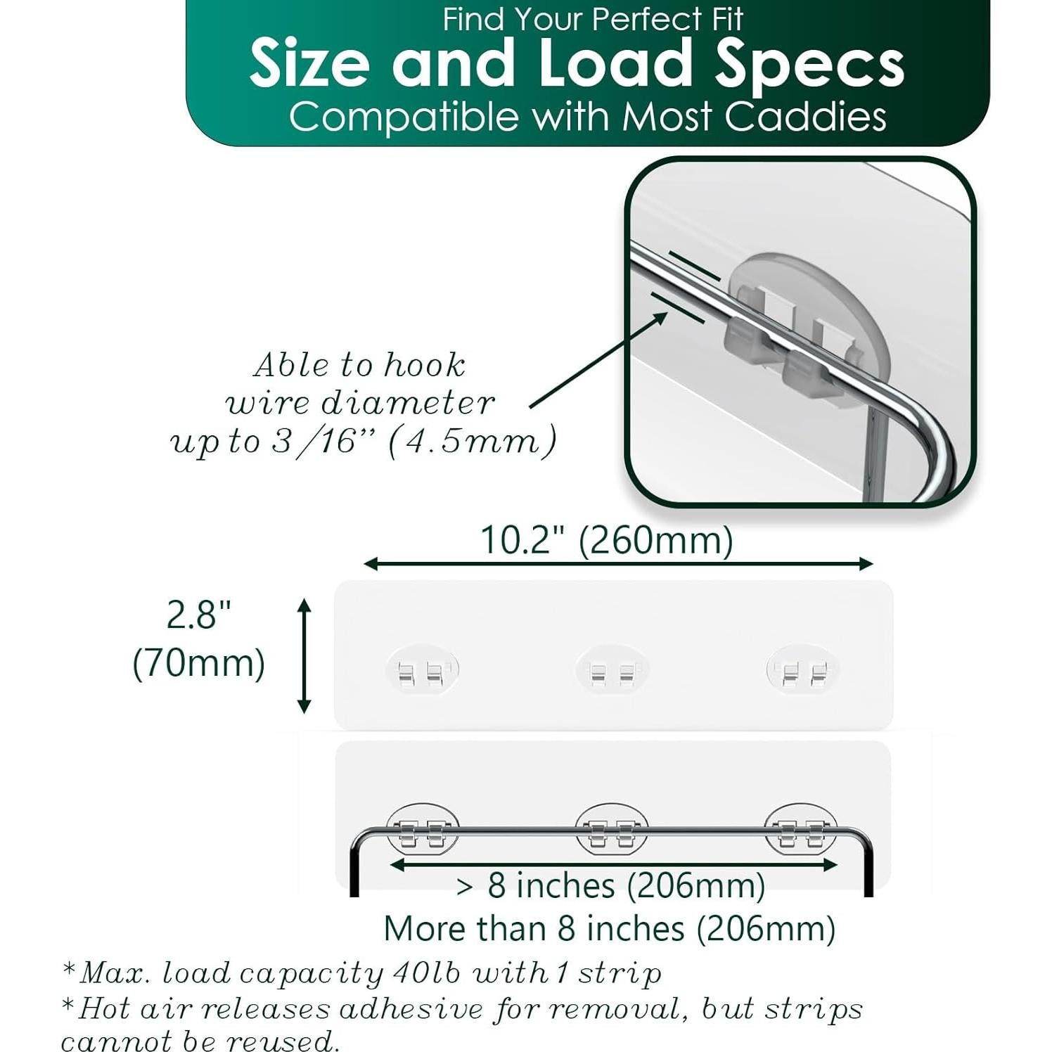 Tiras Adhesivas Transparentes Jovware para Ducha 4 Piezas