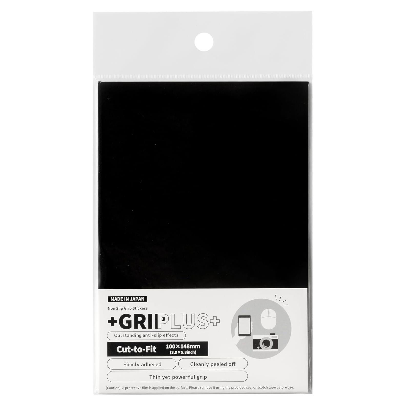 Pegatinas Antideslizantes GRIPLUS 100x148mm Reutilizables Negro