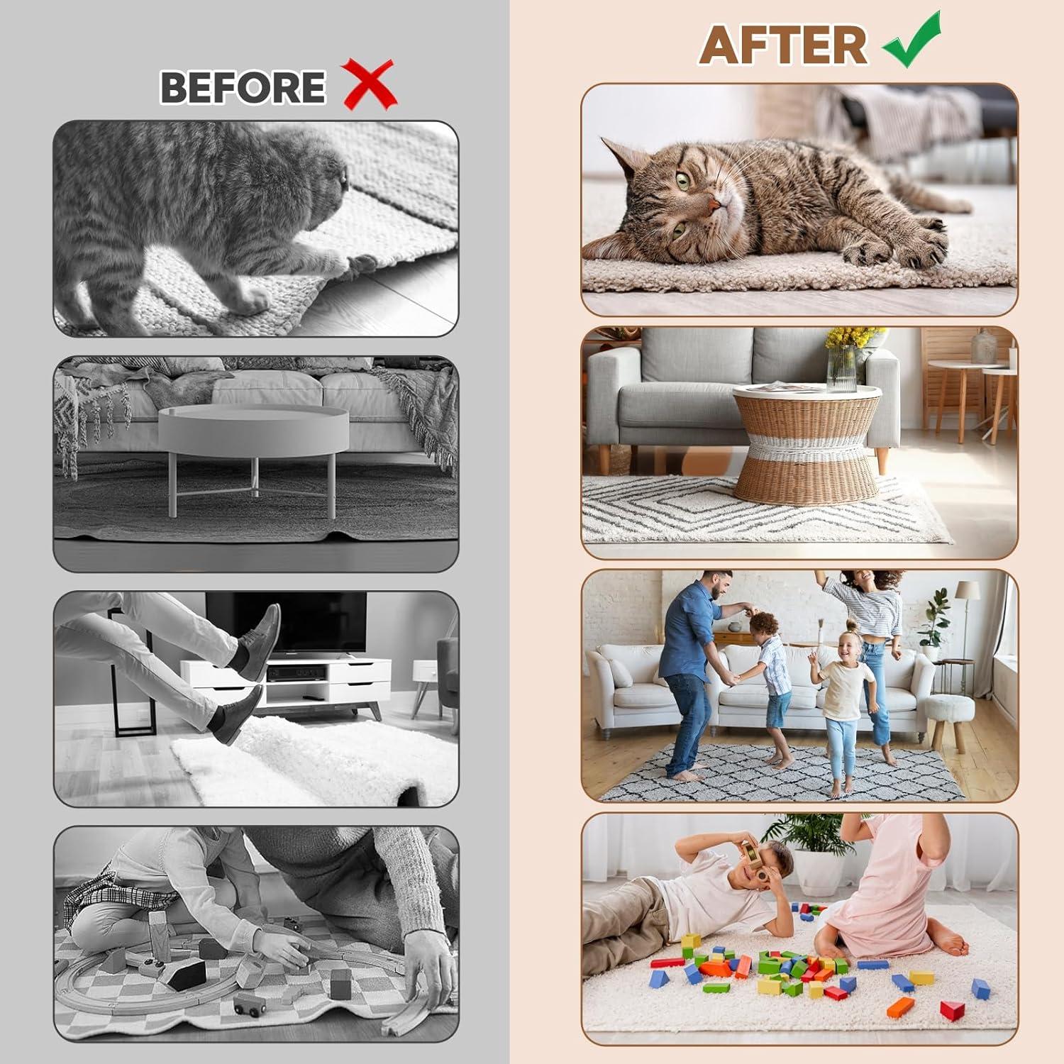 20 Piezas Agarradores de Alfombra Antideslizantes T80343