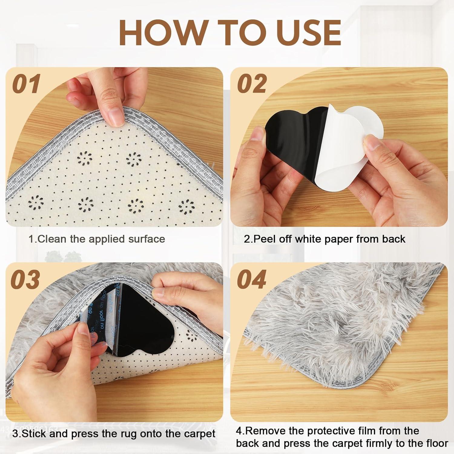 20 Piezas Agarradores de Alfombra Antideslizantes T80343