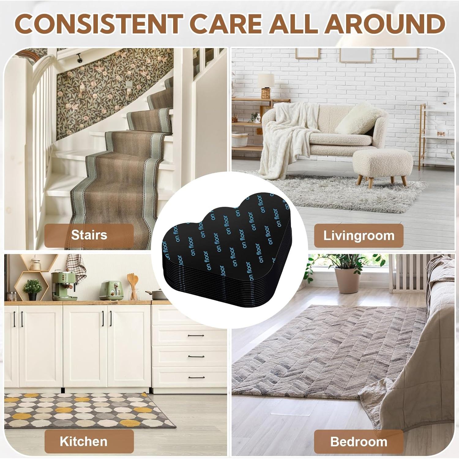 20 Piezas Agarradores de Alfombra Antideslizantes T80343