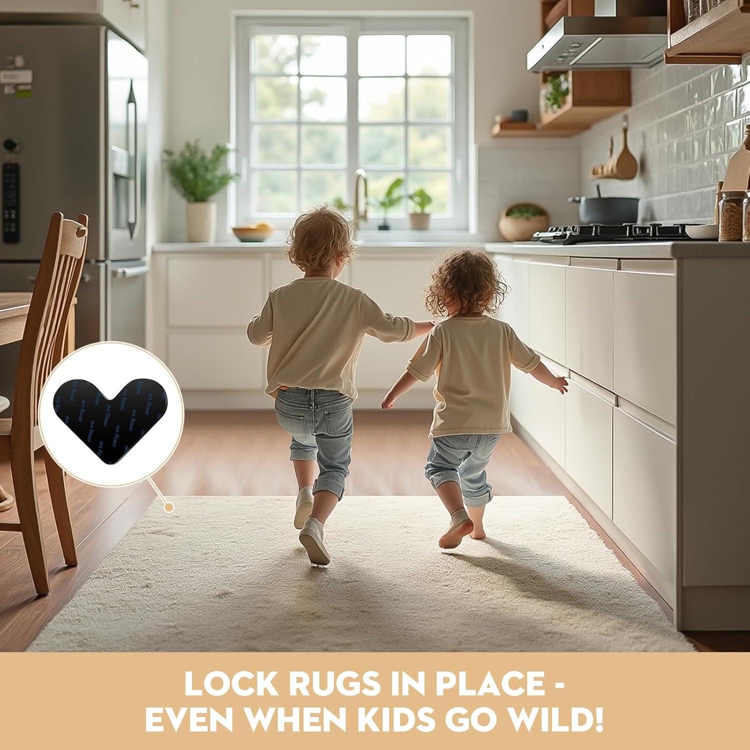 Agarradores Antideslizantes para Alfombra BESAXA - 8 Pcs