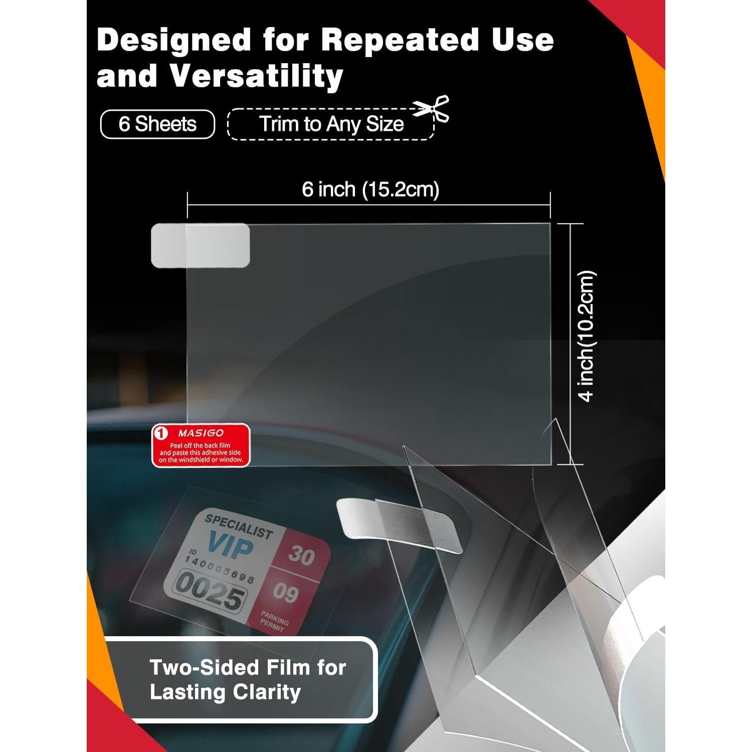 Aplicador de Calcomanías MASIGO 10x15 cm Resistente al Calor