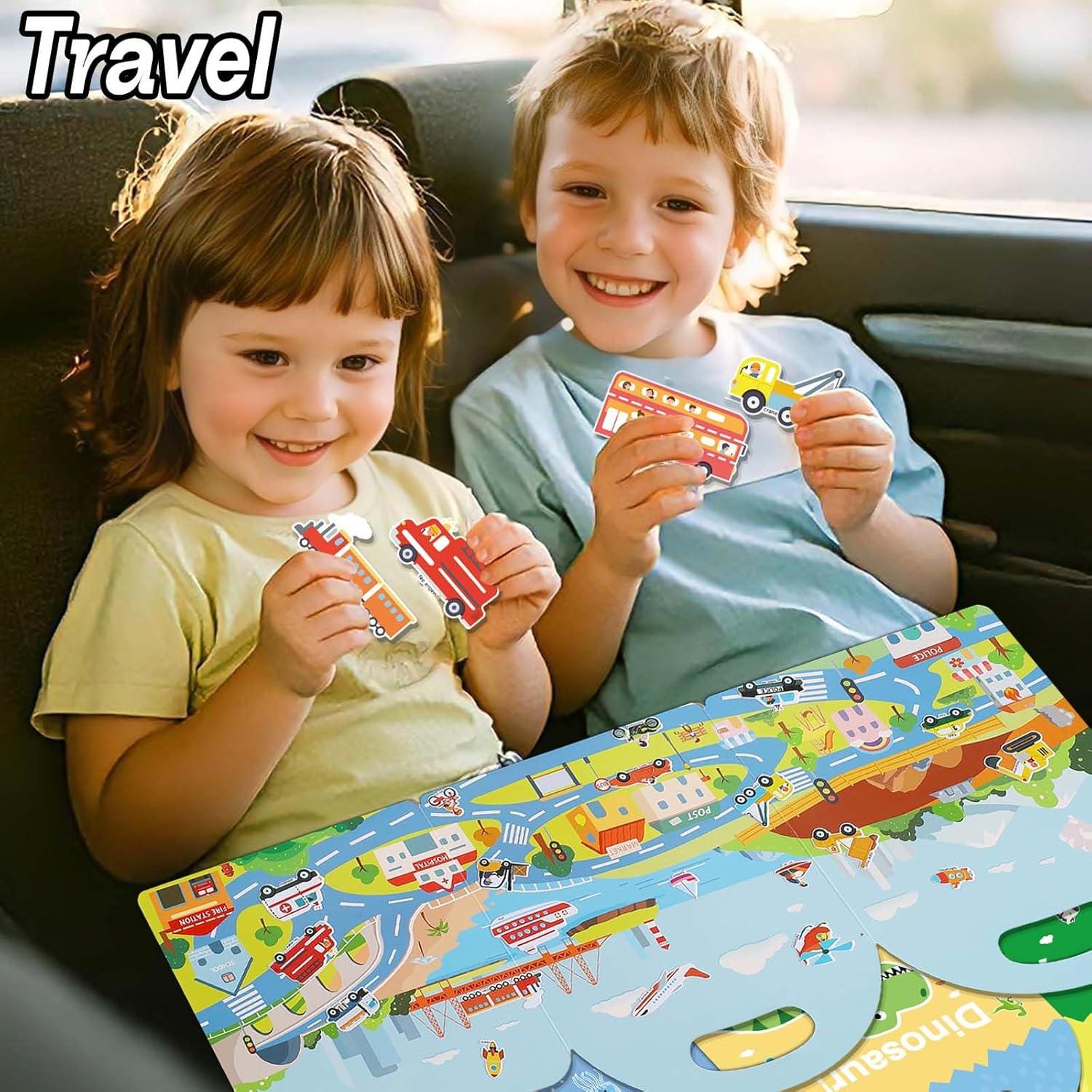 4 Juegos de Libros de Pegatinas Esponjosas iGetooy 3D para Niños