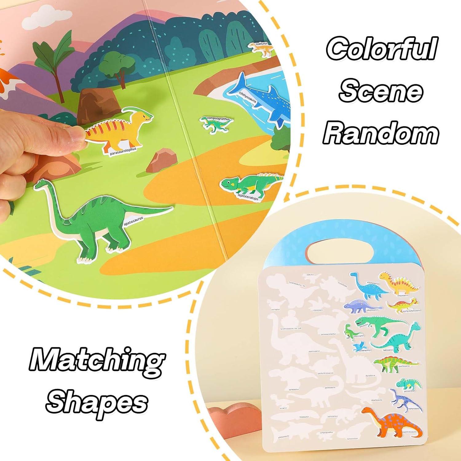 4 Juegos de Libros de Pegatinas Esponjosas iGetooy 3D para Niños