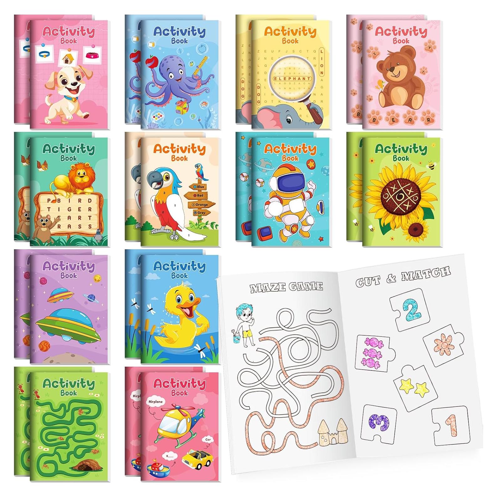 BenLouis 24 Mini Libros de Actividades para Niños 4-12 Años