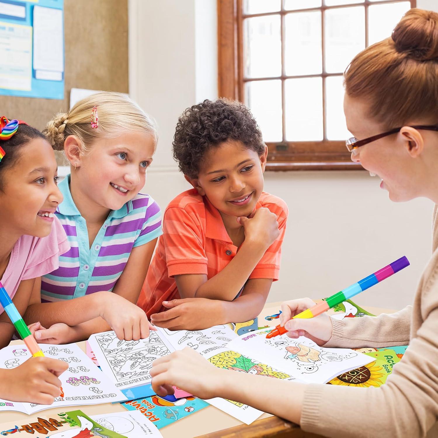 BenLouis 24 Mini Libros de Actividades para Niños 4-12 Años