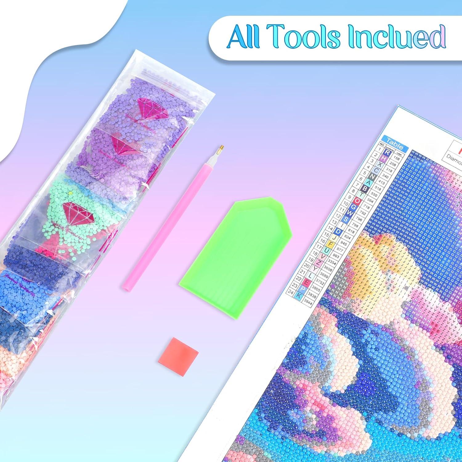 Kit de Pintura de Diamantes JXAVAXDE Campo de Golf 30x40 cm