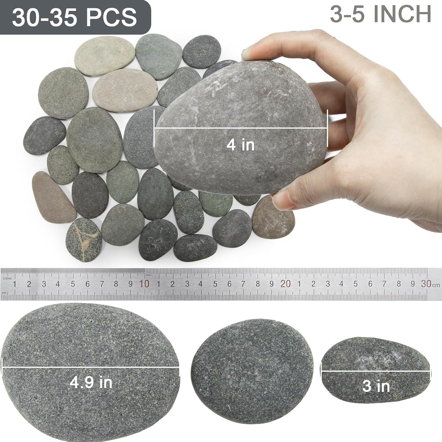 Rocas Grandes para Pintar Markdang 30-35 Pcs 7-13 cm Naturales