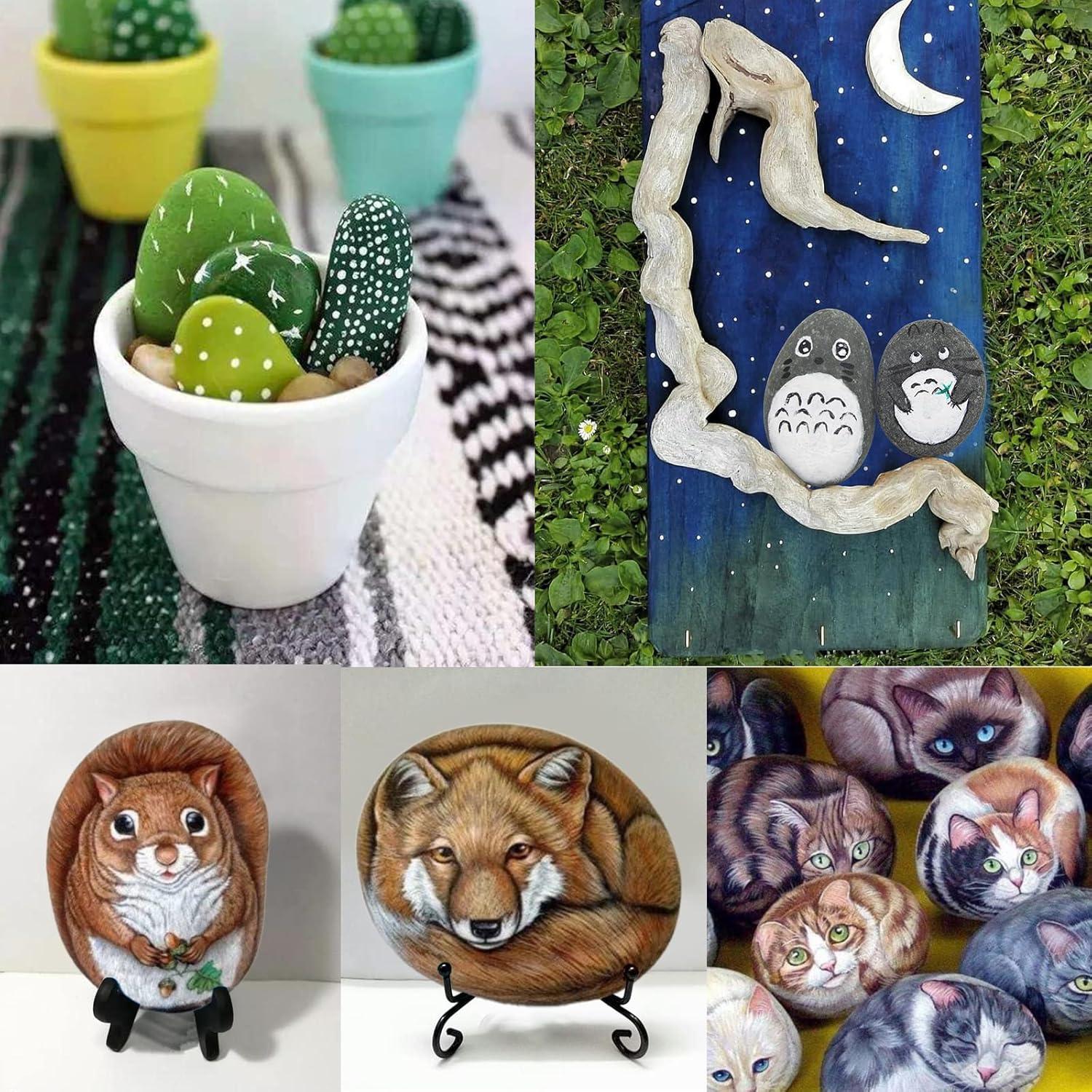 Rocas Grandes para Pintar Markdang 30-35 Pcs 7-13 cm Naturales