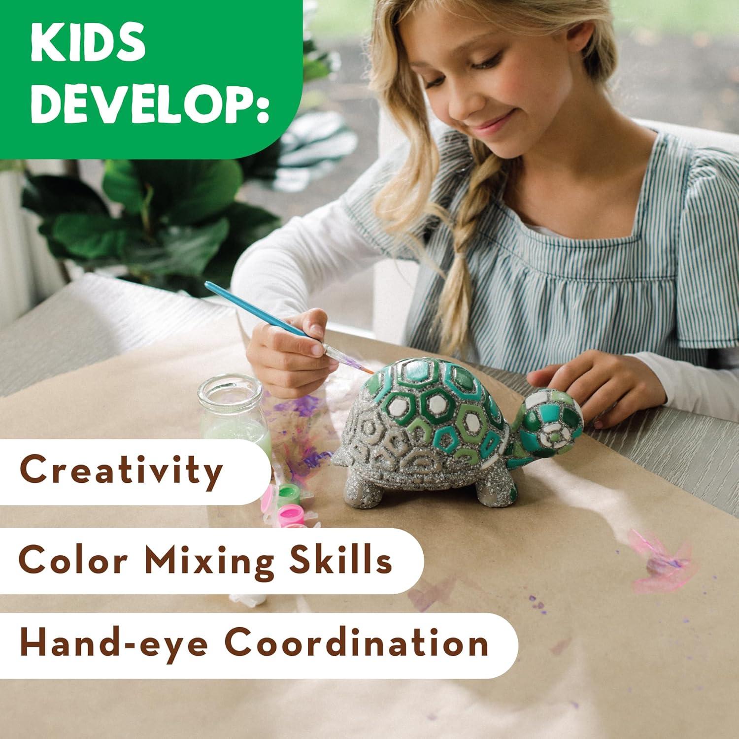 Kit de Manualidades MindWare Pinta Tu Propia Tortuga 20.32cm