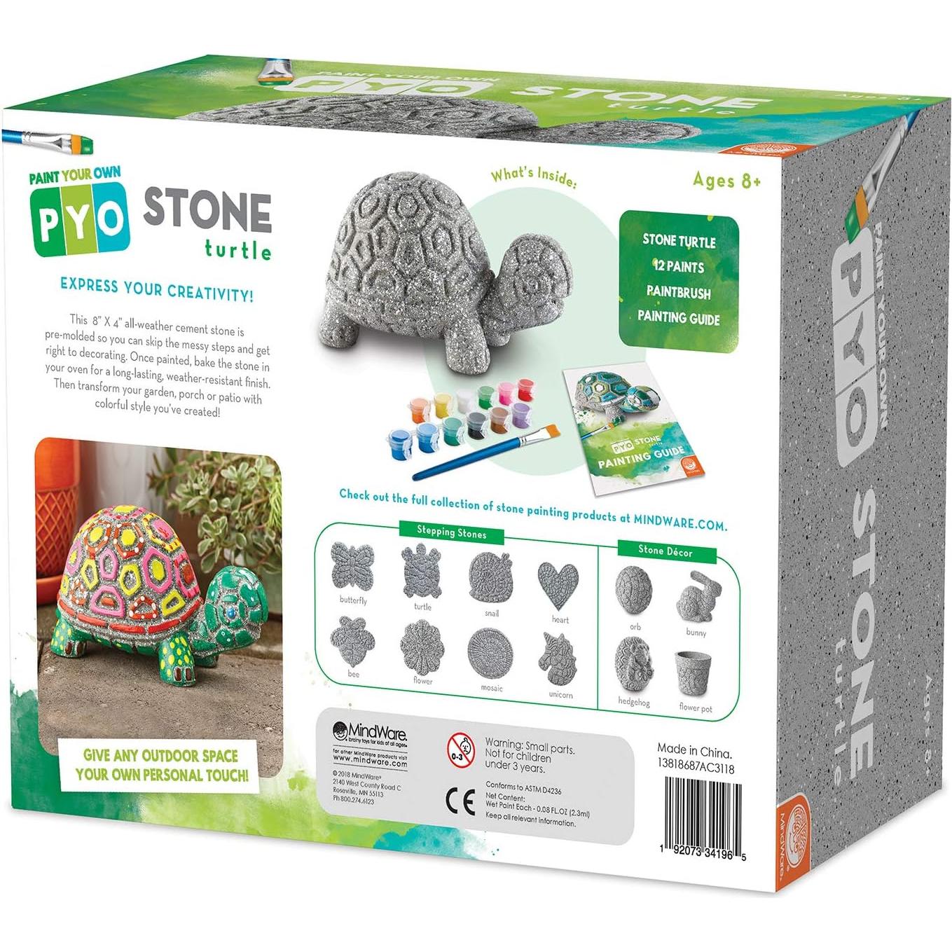 Kit de Manualidades MindWare Pinta Tu Propia Tortuga 20.32cm