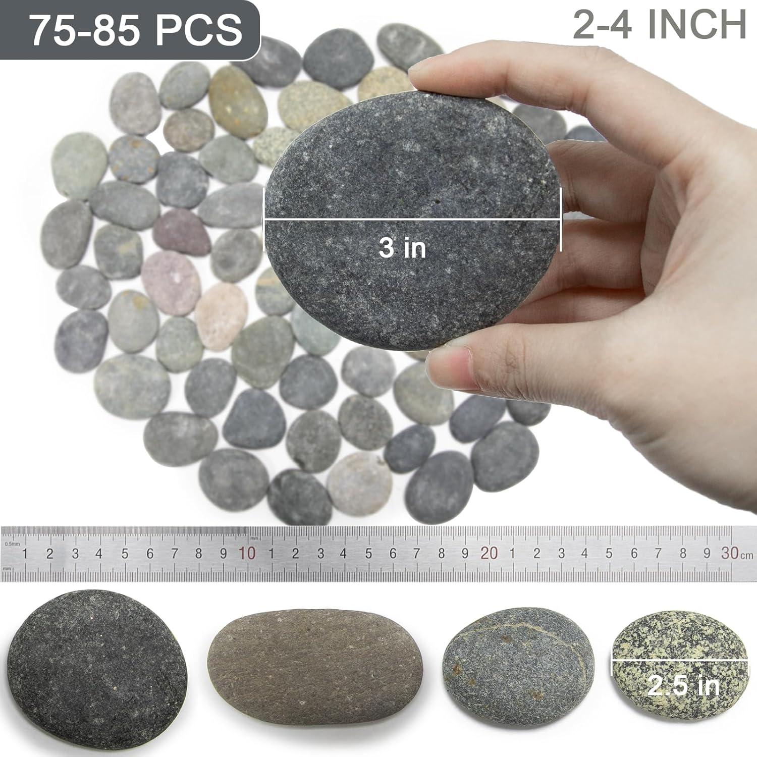Rocas de Río para Pintar Markdang 8.16 kg 70-85 Piezas 5-10 cm