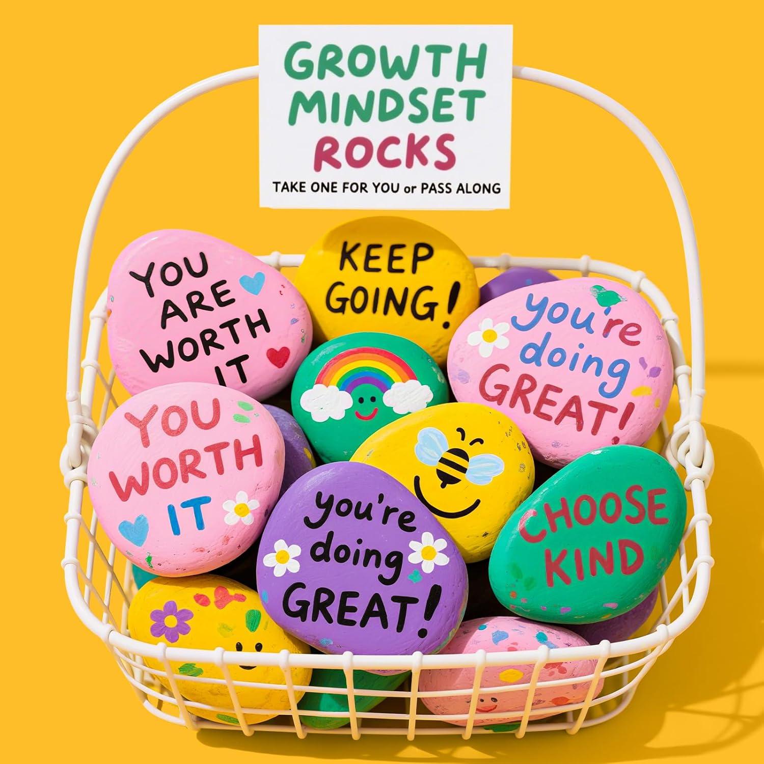 Rocas de Río para Pintar Simetufy 20 PCS 8.4-11.4 cm DIY