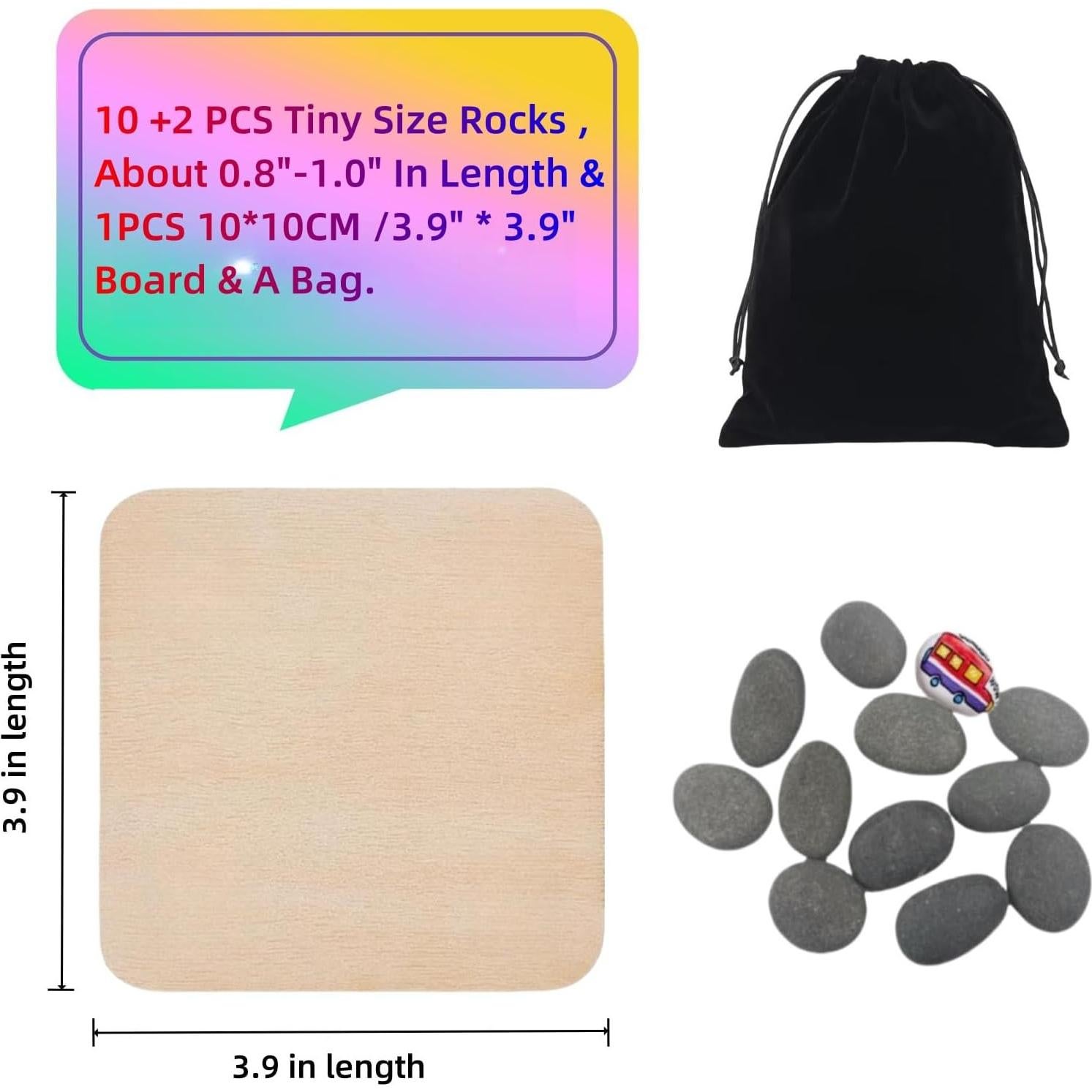 10 Piezas Piedras DIY para Pintar - Juego Tres en Raya CYLHCM