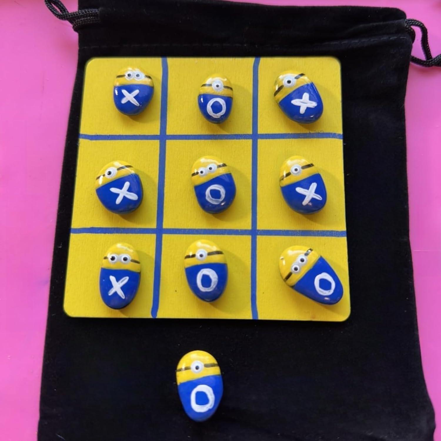 10 Piezas Piedras DIY para Pintar - Juego Tres en Raya CYLHCM