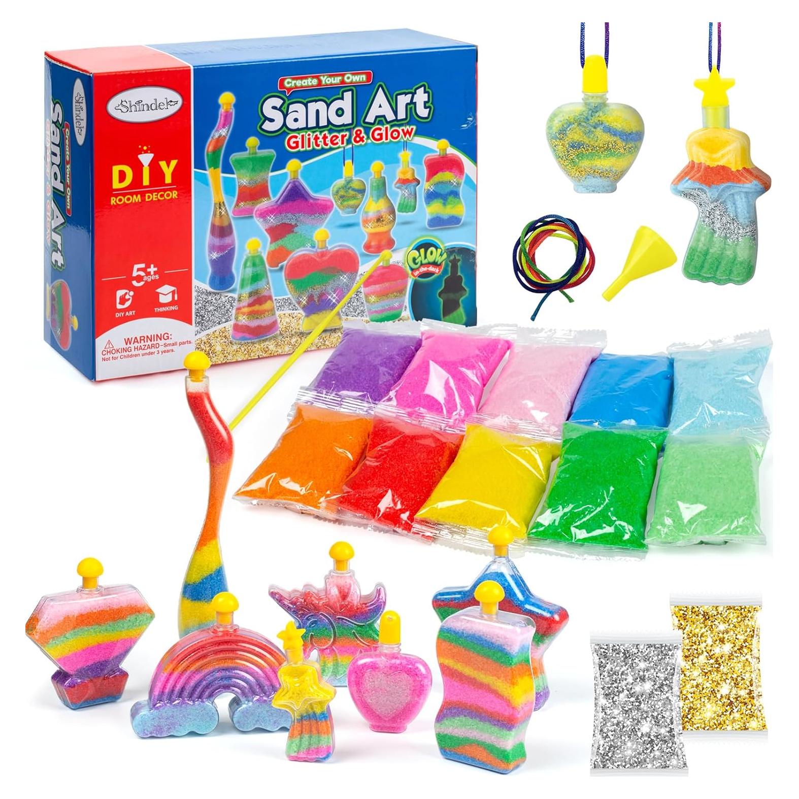 Kit de Arte con Arena Shindel 36 Piezas para Niños