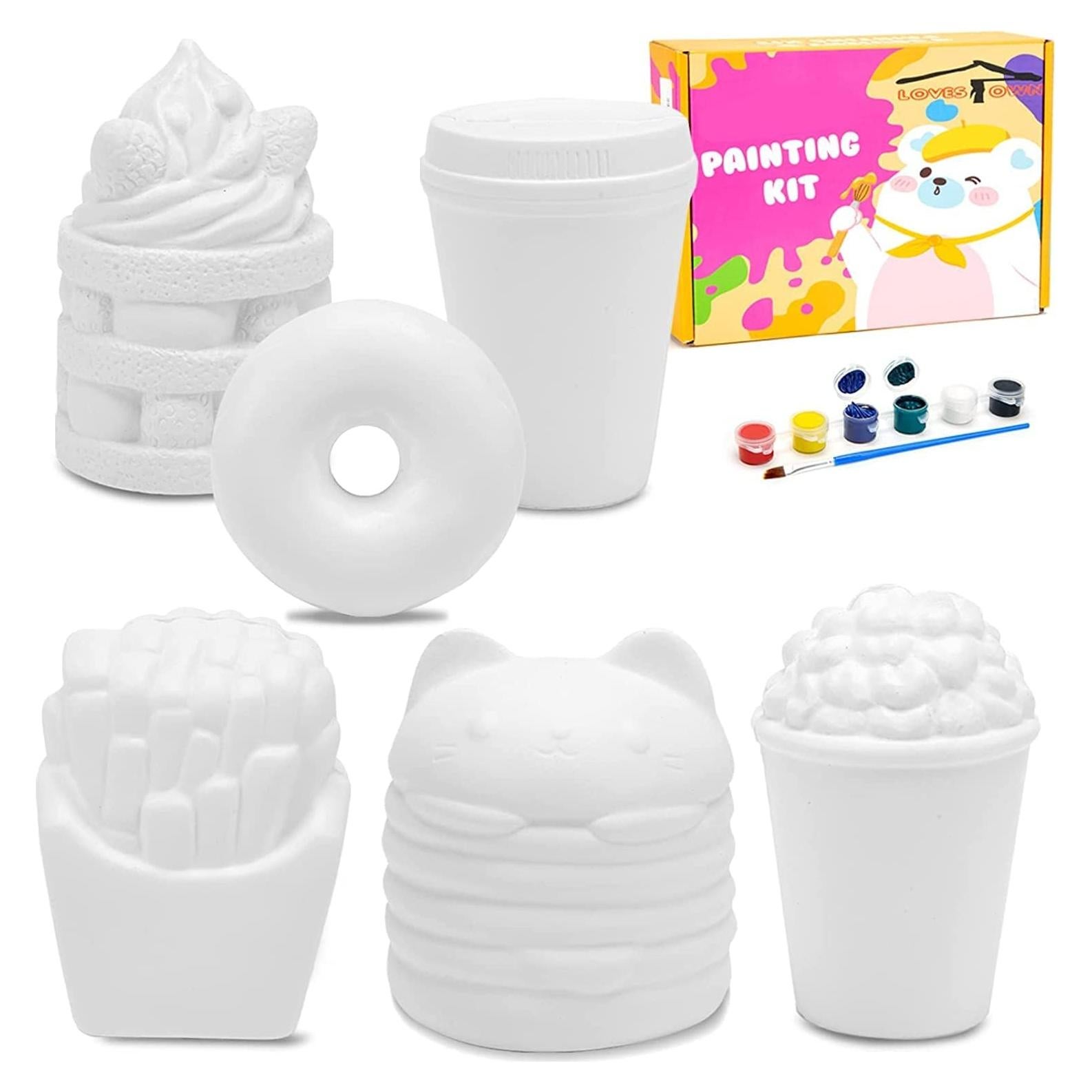 Kit de Squishies Pintables LovesTown - 6 Piezas de Comida