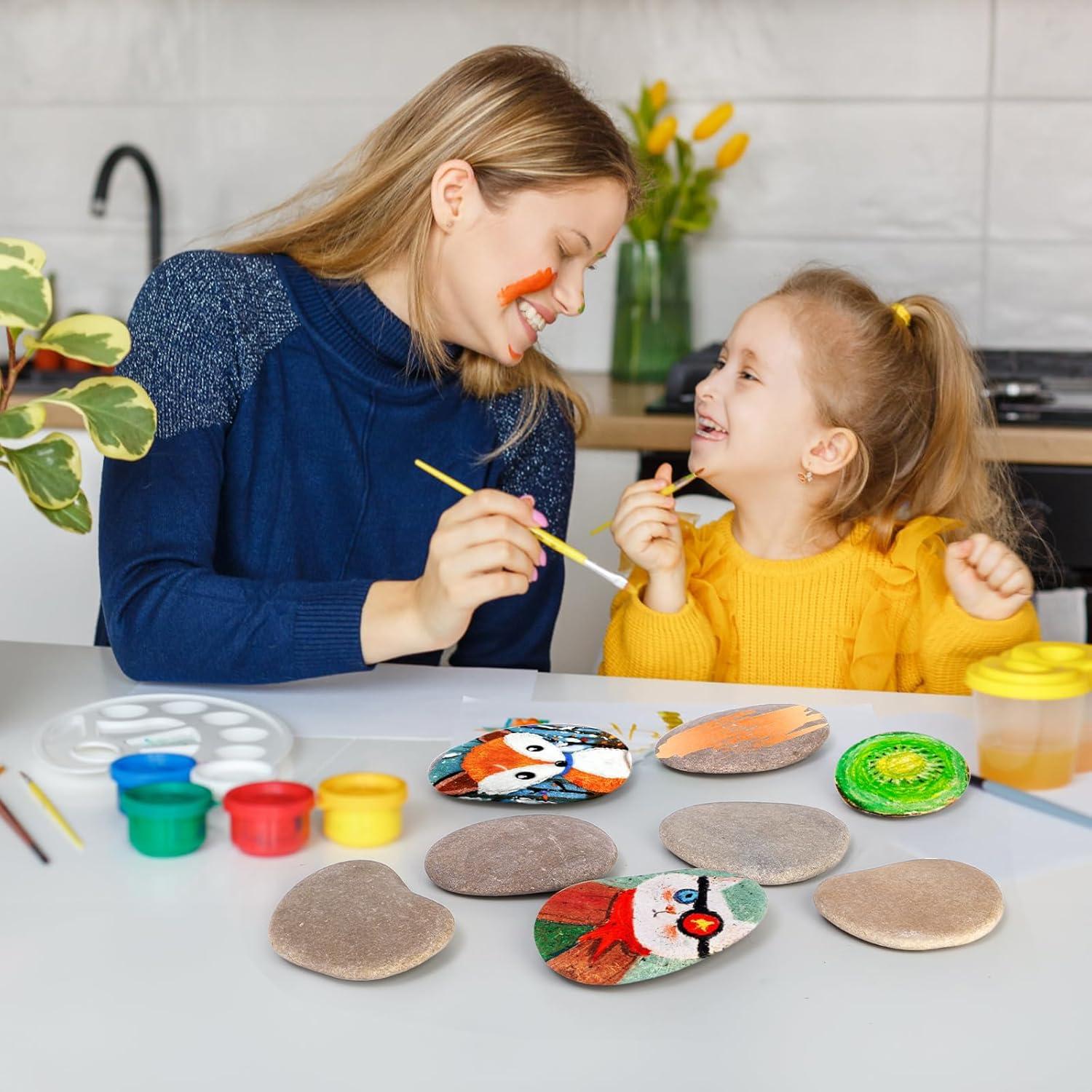 Kit de Pintura de Rocas Mezchi 15 Piezas 7.9-11.9 cm