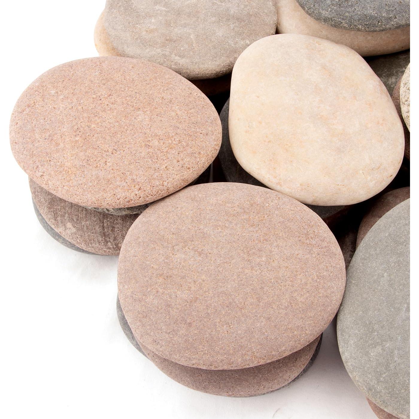 Piedras Planas para Pintar BLQH - 31 a 36 PCS, 8.26 kg