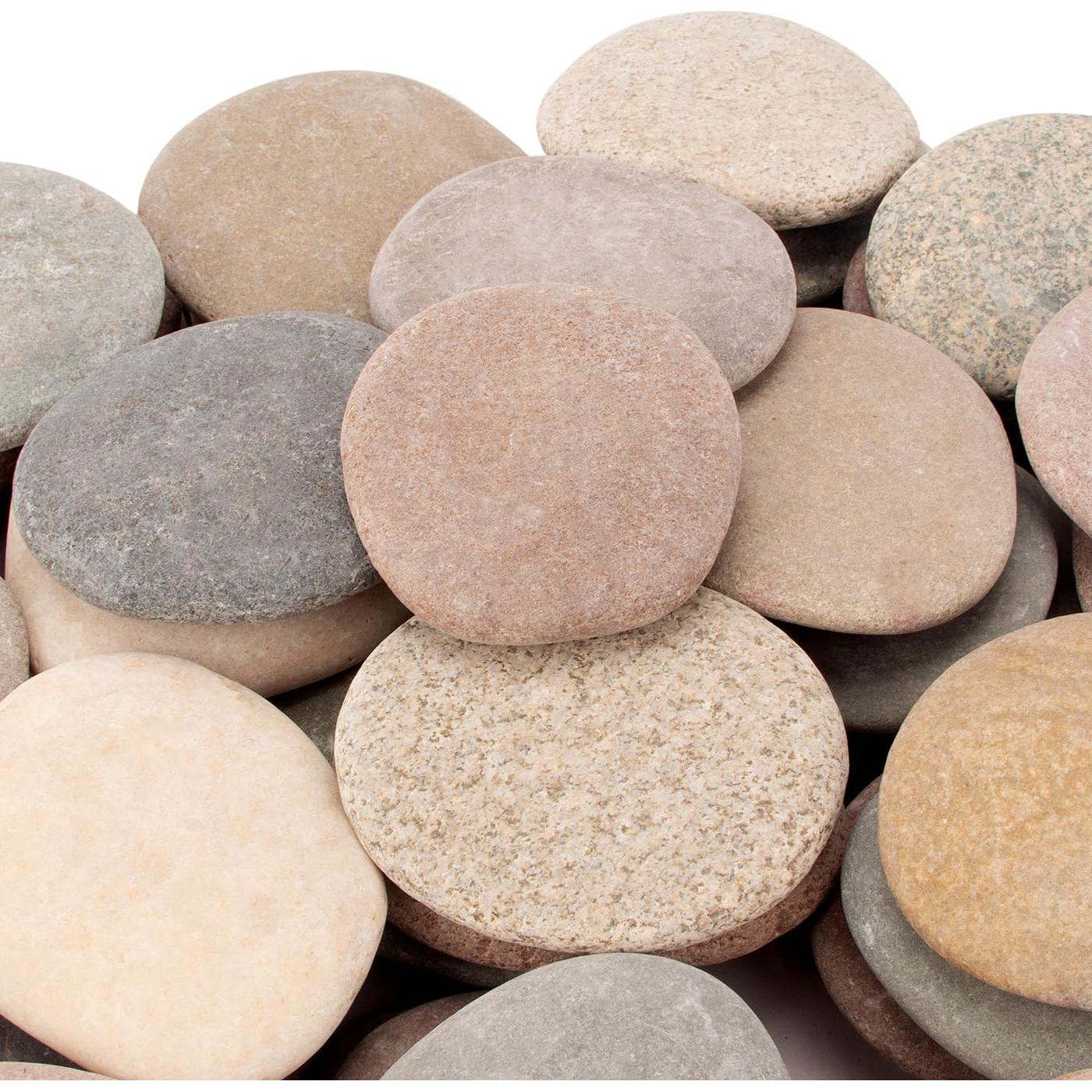 Piedras Planas para Pintar BLQH - 31 a 36 PCS, 8.26 kg