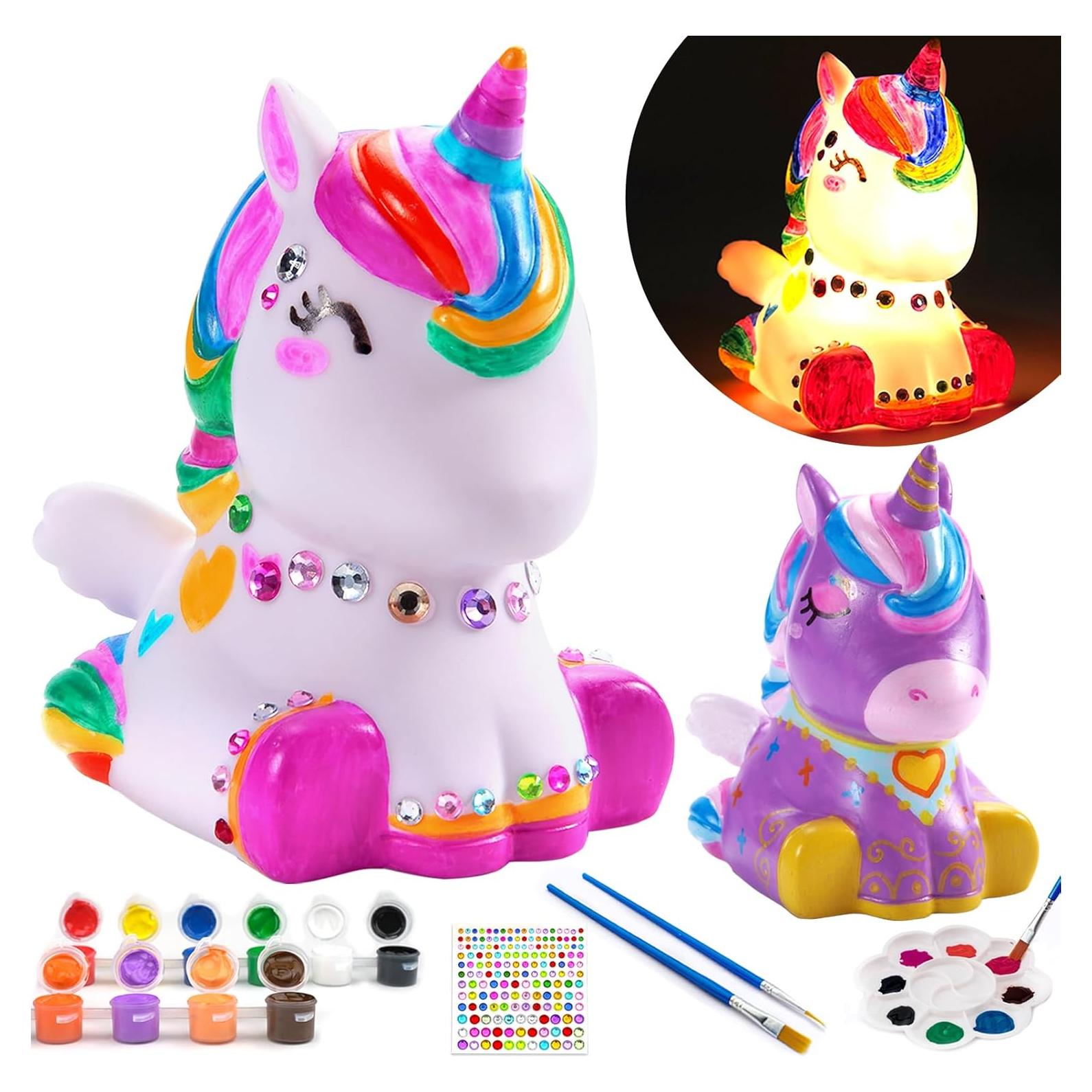Kit Pinta Tu Propia Lámpara Unicornio HAPMARS - Manualidades Creativas