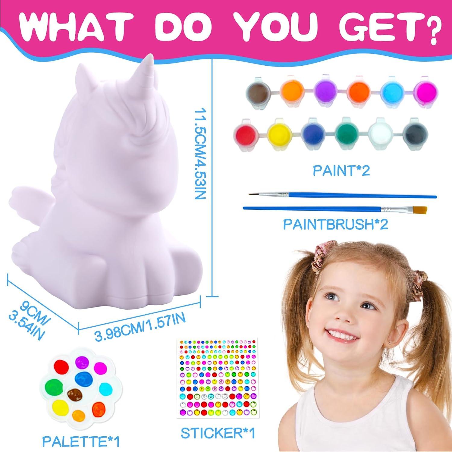 Kit Pinta Tu Propia Lámpara Unicornio HAPMARS - Manualidades Creativas