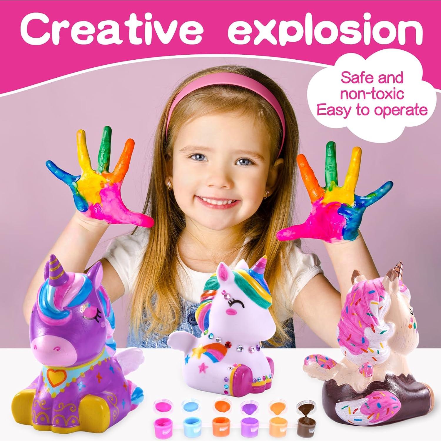 Kit Pinta Tu Propia Lámpara Unicornio HAPMARS - Manualidades Creativas