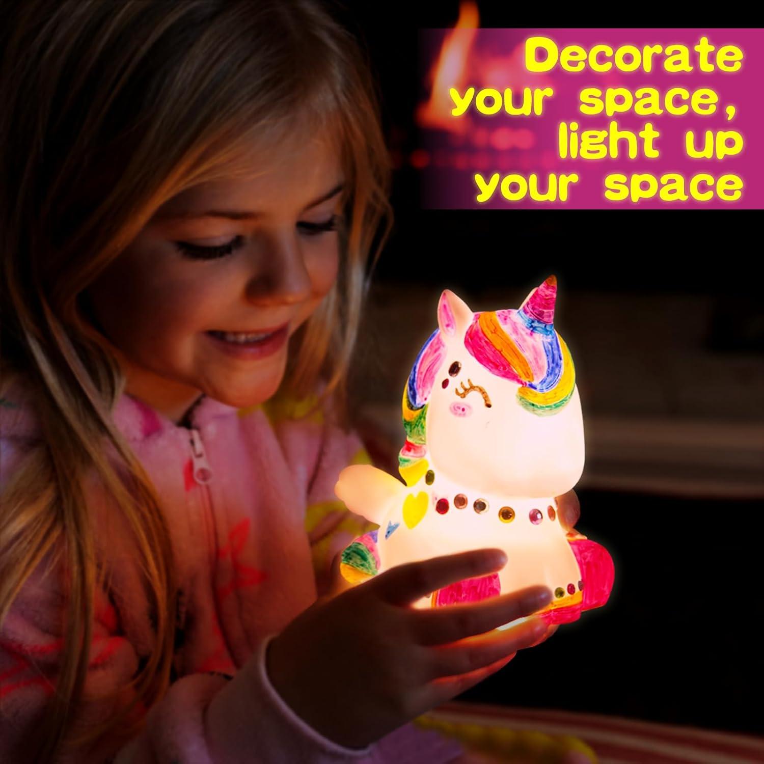 Kit Pinta Tu Propia Lámpara Unicornio HAPMARS - Manualidades Creativas