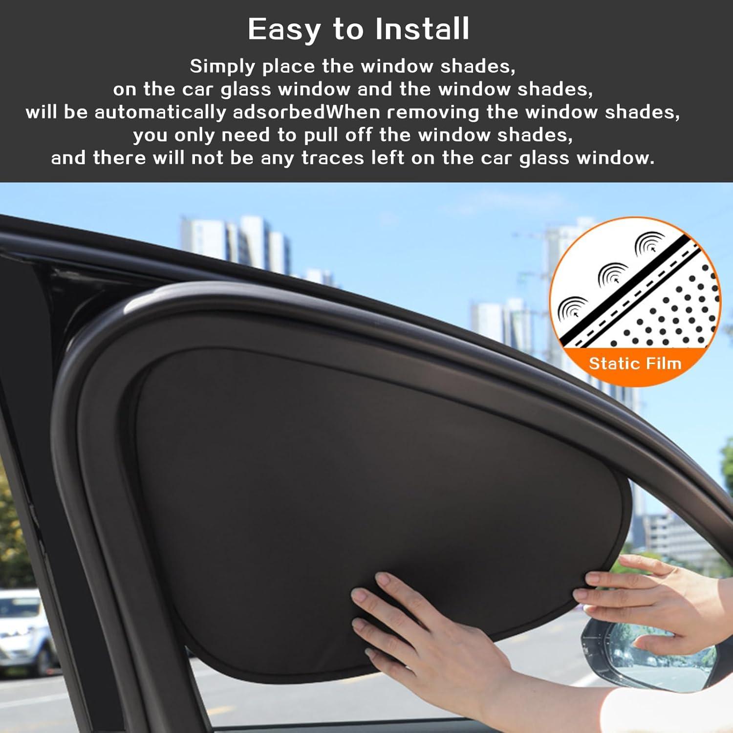 Sombrillas para Ventanas de Auto Edotim 47.5x36 cm Bloqueo UV