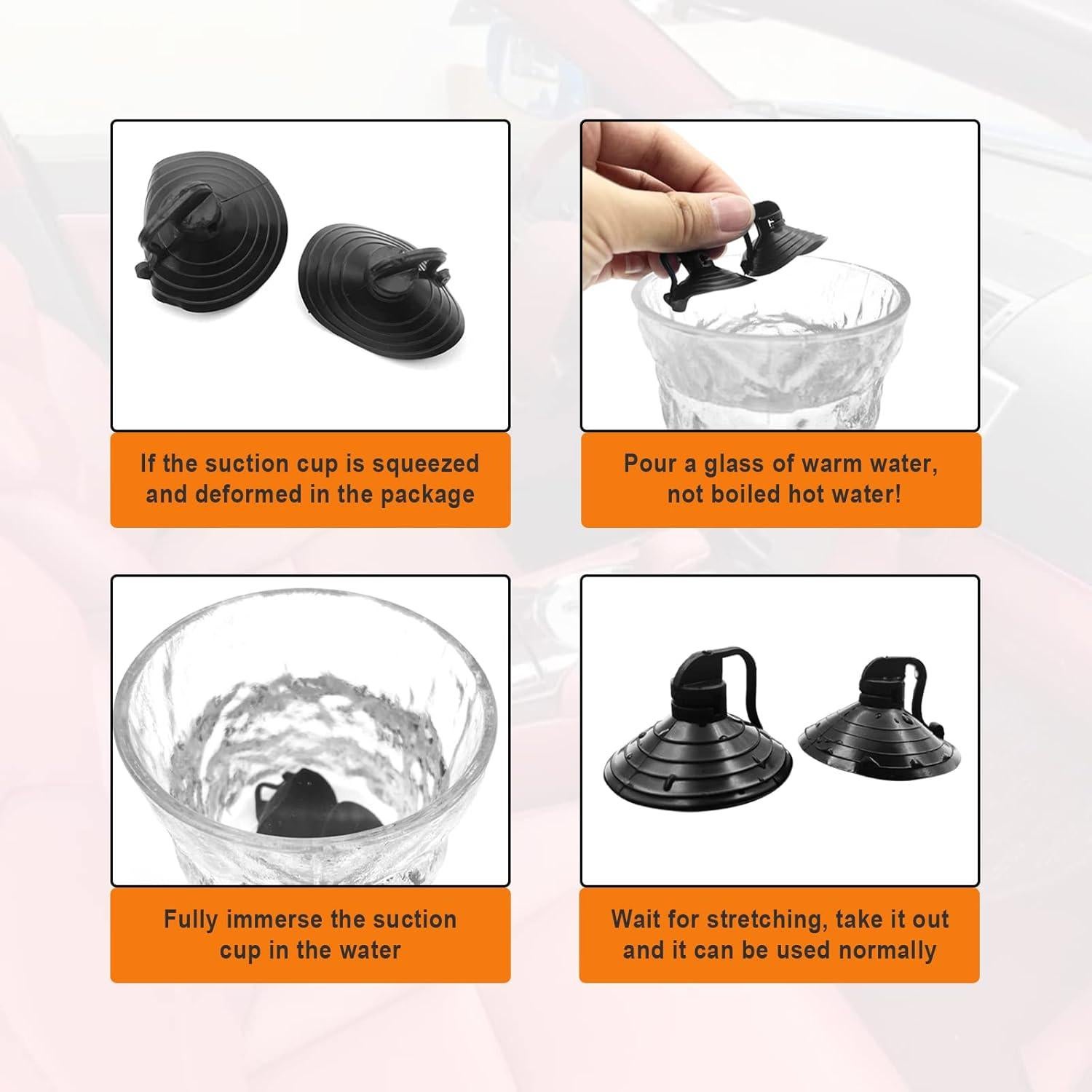 Sombrillas para Coche KEVWR 2 Pcs Protección Solar UV Negra