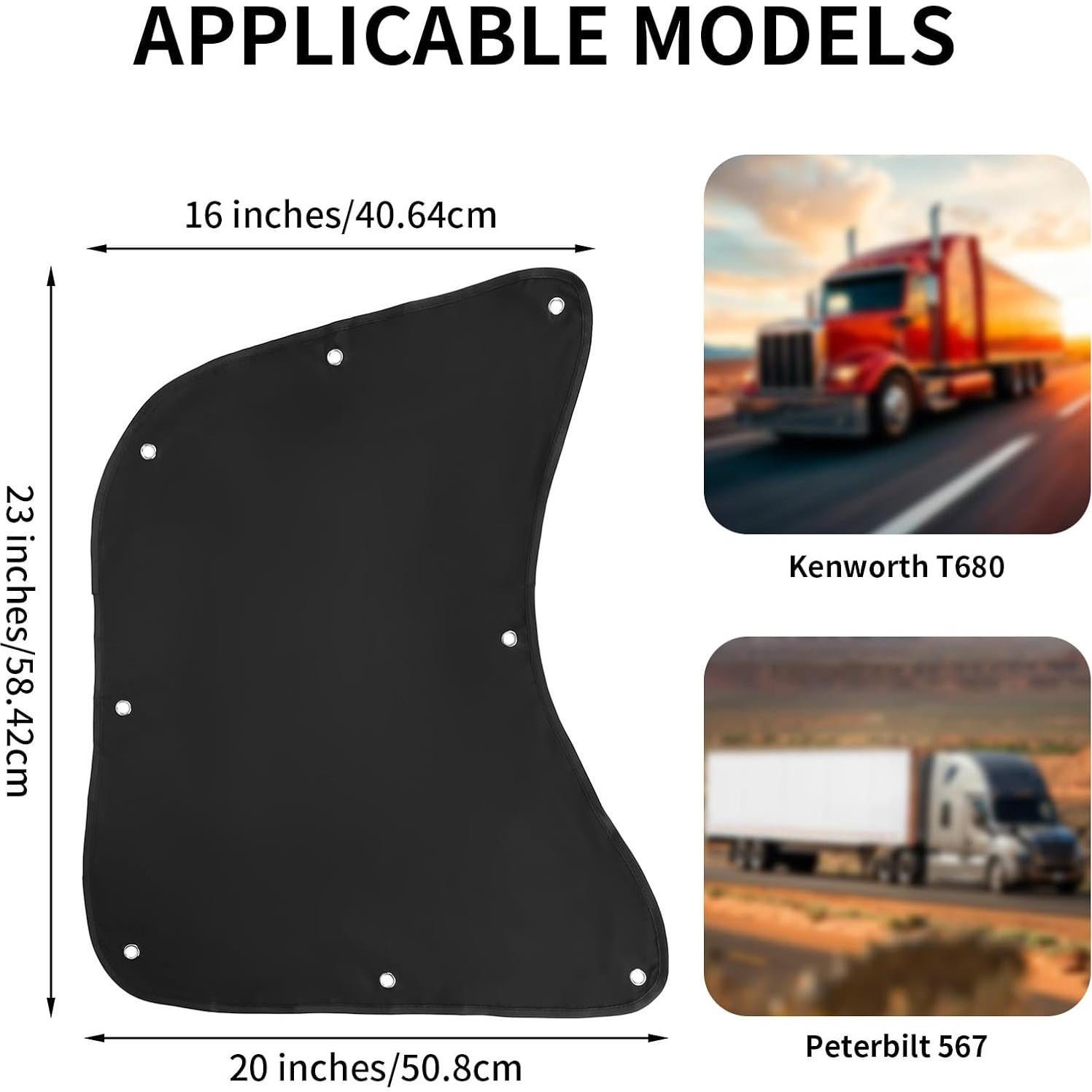 Sombrillas para Ventanas de Camiones Semi BOXOB M21025 - 2 Piezas