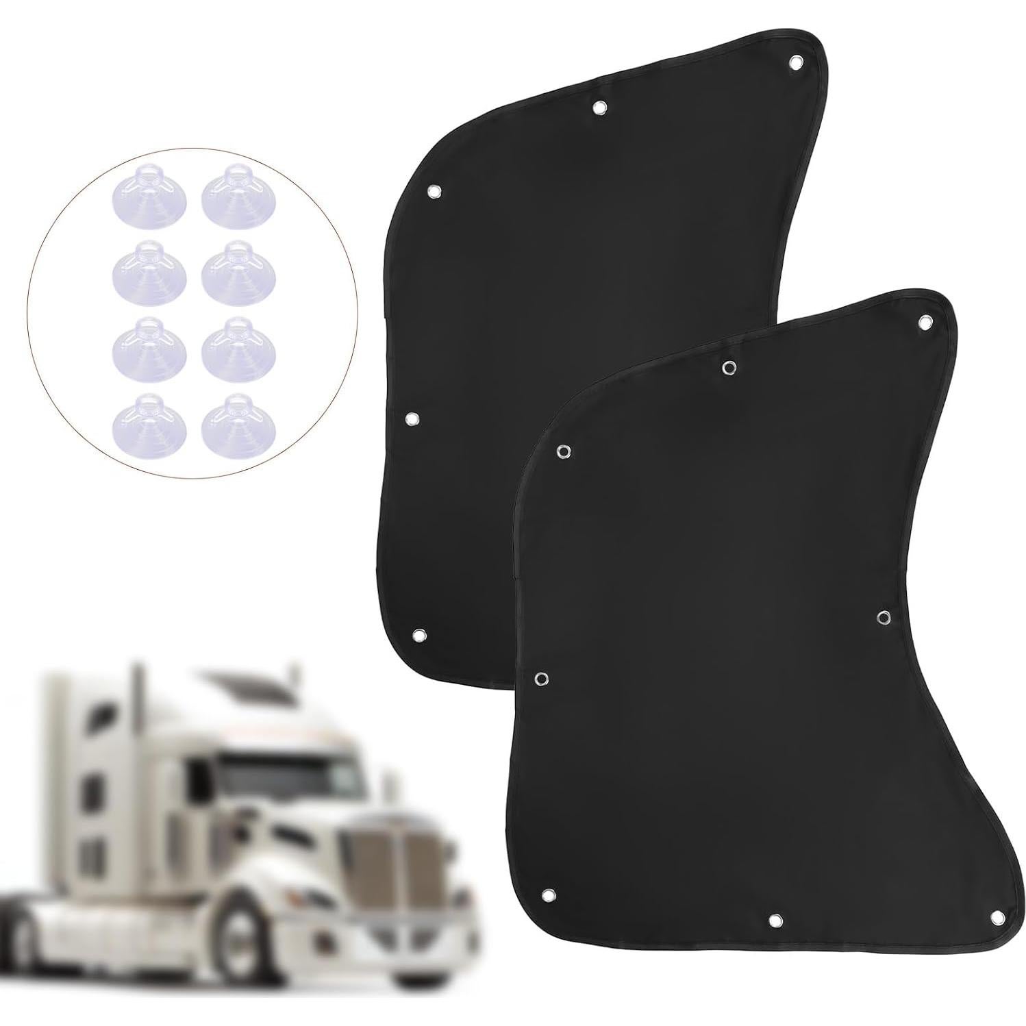 Sombrillas para Ventanas de Camiones Semi BOXOB M21025 - 2 Piezas