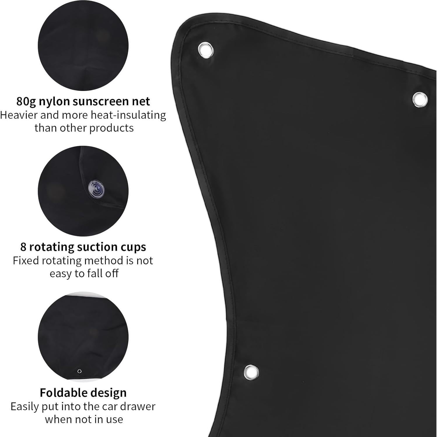 Sombrillas para Ventanas de Camiones Semi BOXOB M21025 - 2 Piezas