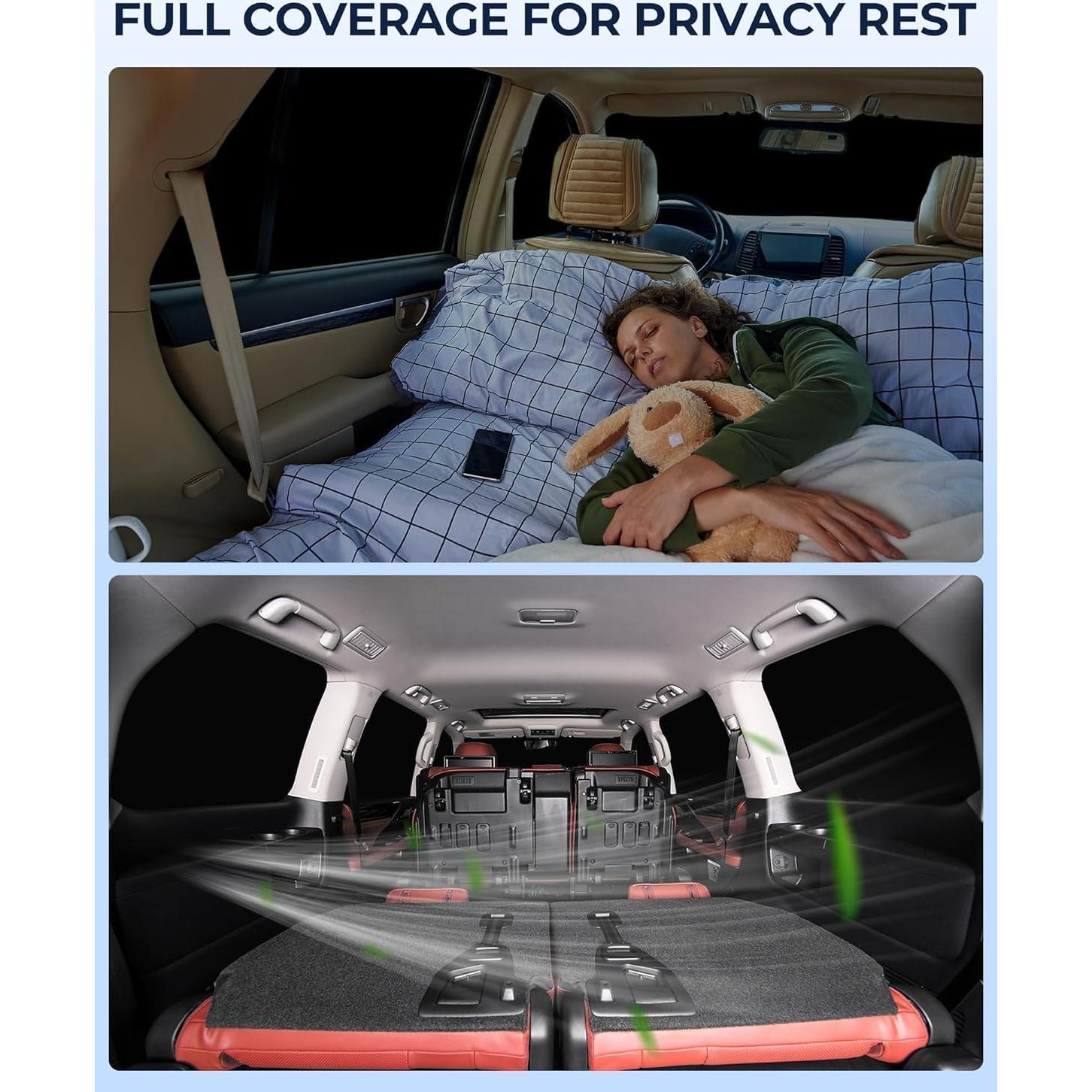 Sombrillas para Ventanas de Coche JASVIC F150 2021-2025 Set 6pcs