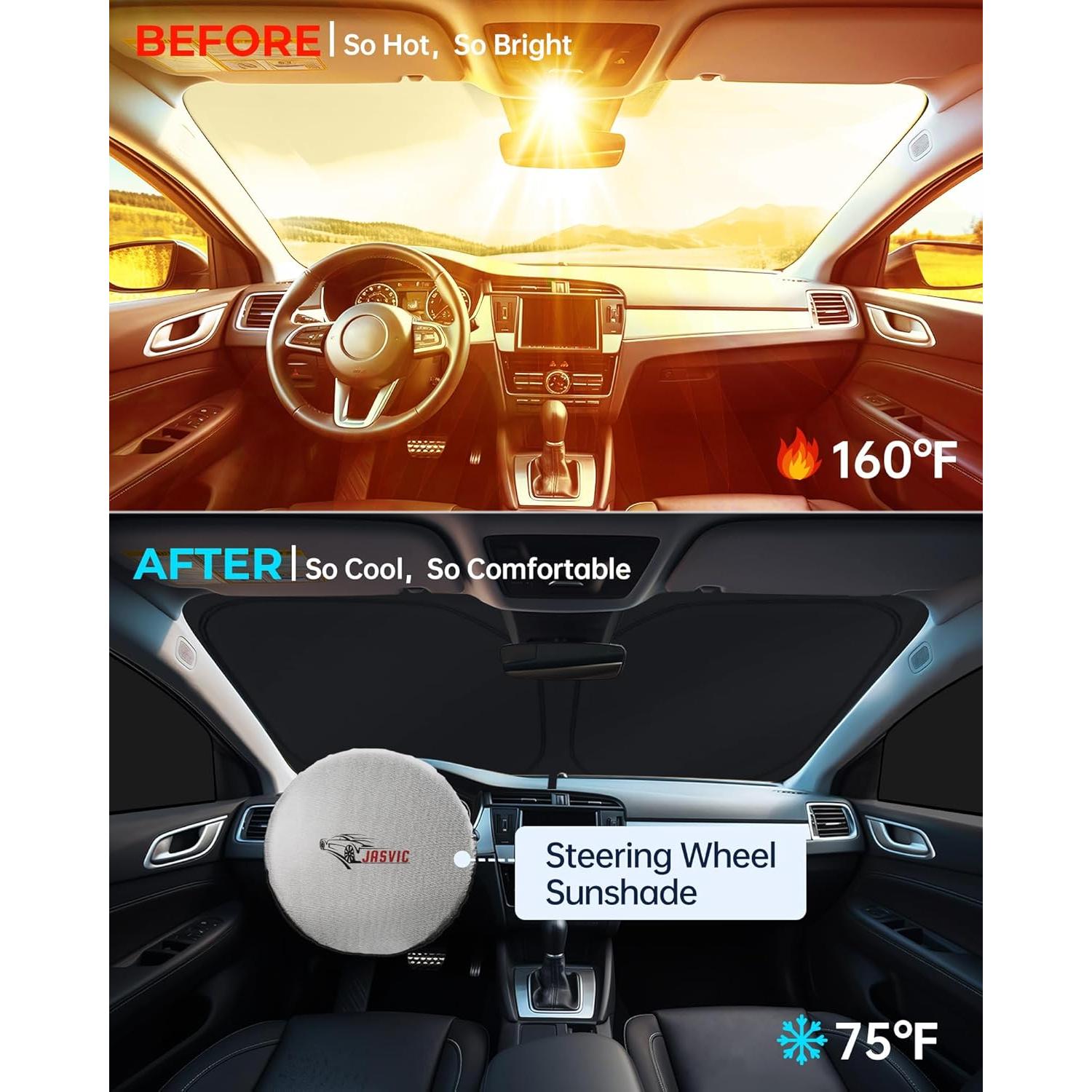 Sombrillas para Ventanas de Coche JASVIC F150 2021-2025 Set 6pcs