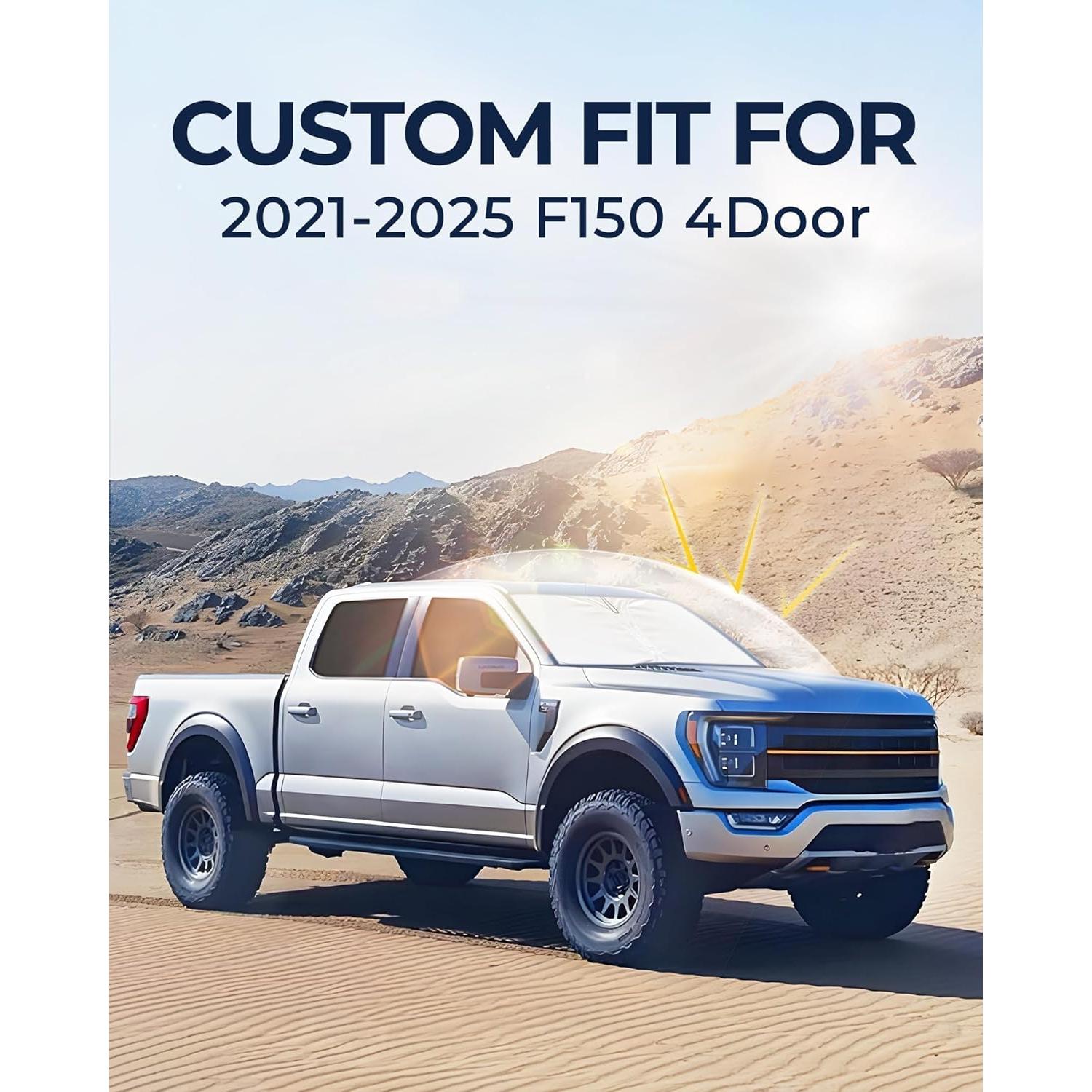 Sombrillas para Ventanas de Coche JASVIC F150 2021-2025 Set 6pcs