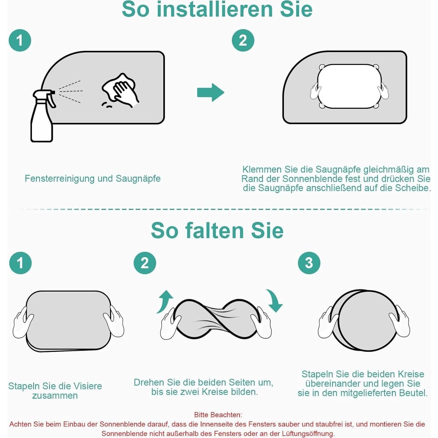 Protector Solar para Ventana de Auto LIGHTNETSEE 2-Pack Animales