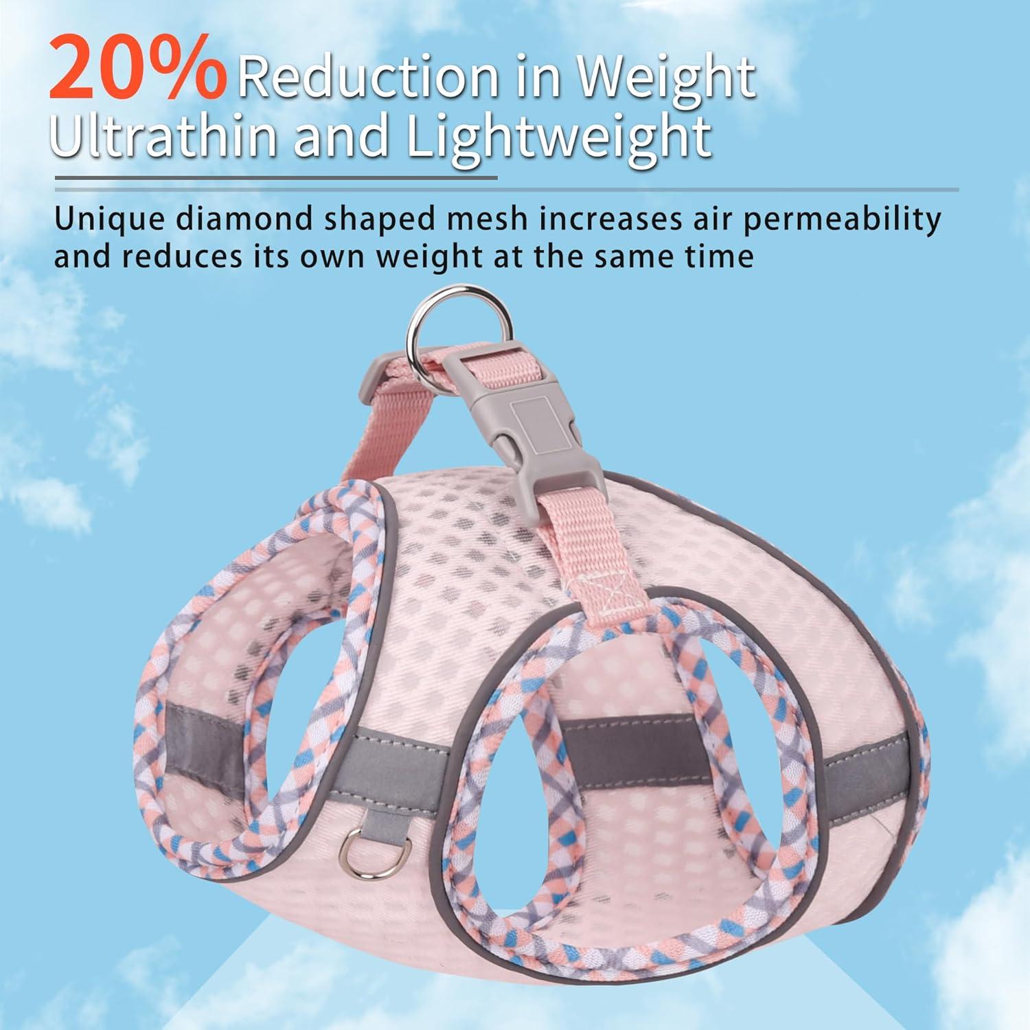 Arnés para Perros Pequeños JOYPAWS Ajustable Rosa Perla