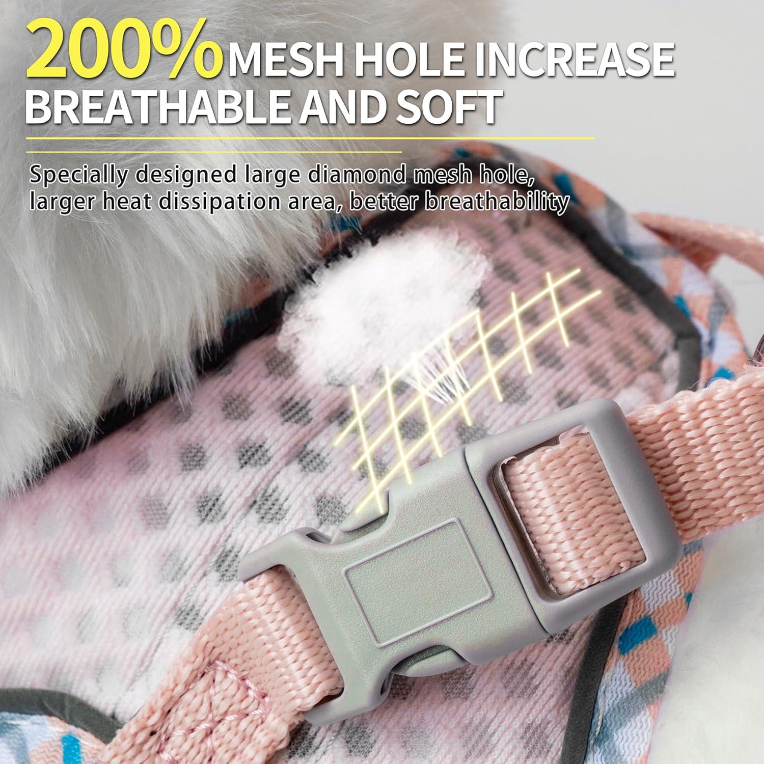 Arnés para Perros Pequeños JOYPAWS Ajustable Rosa Perla