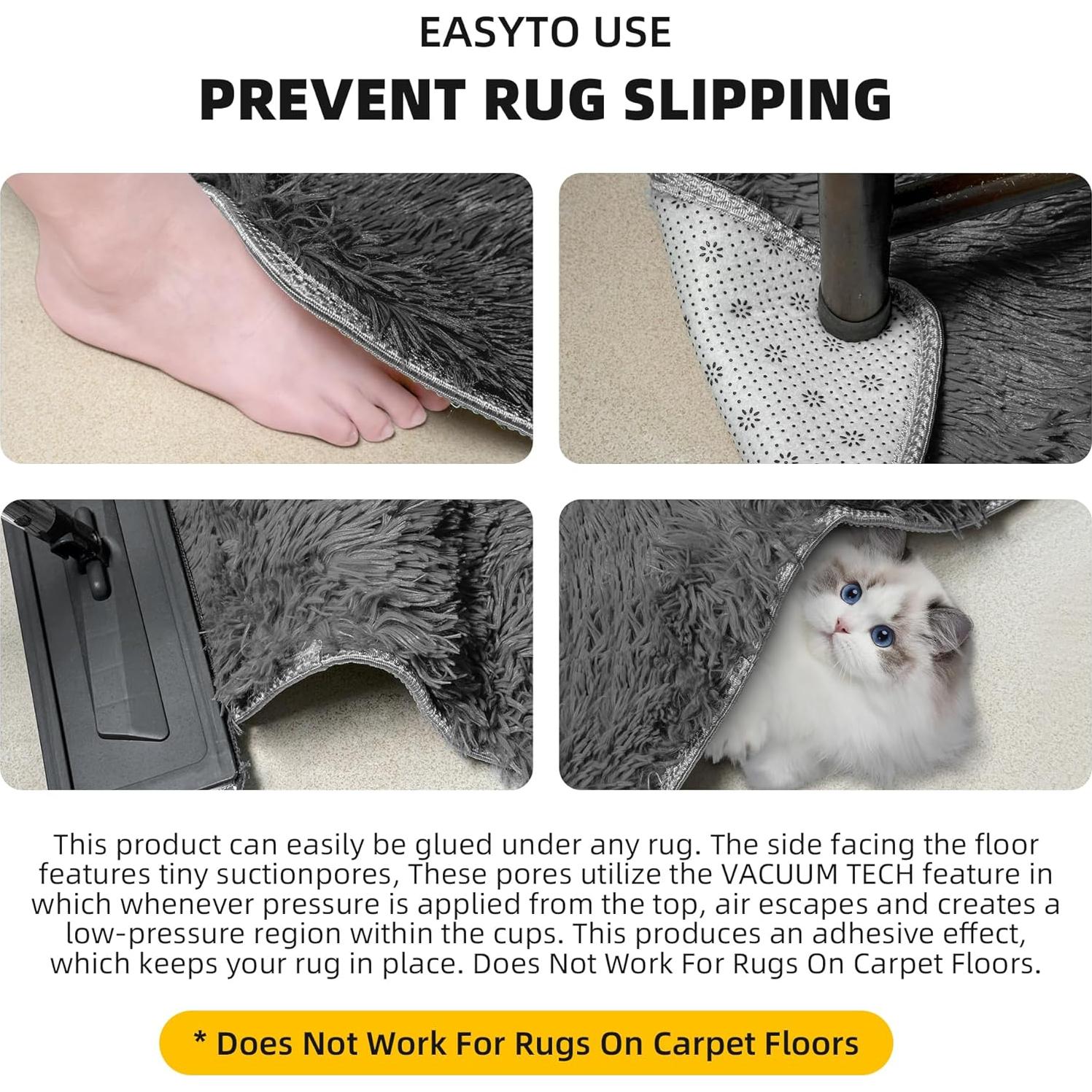 Agarradores de Alfombra SANKEMU Antideslizantes Reutilizables 8 Piezas