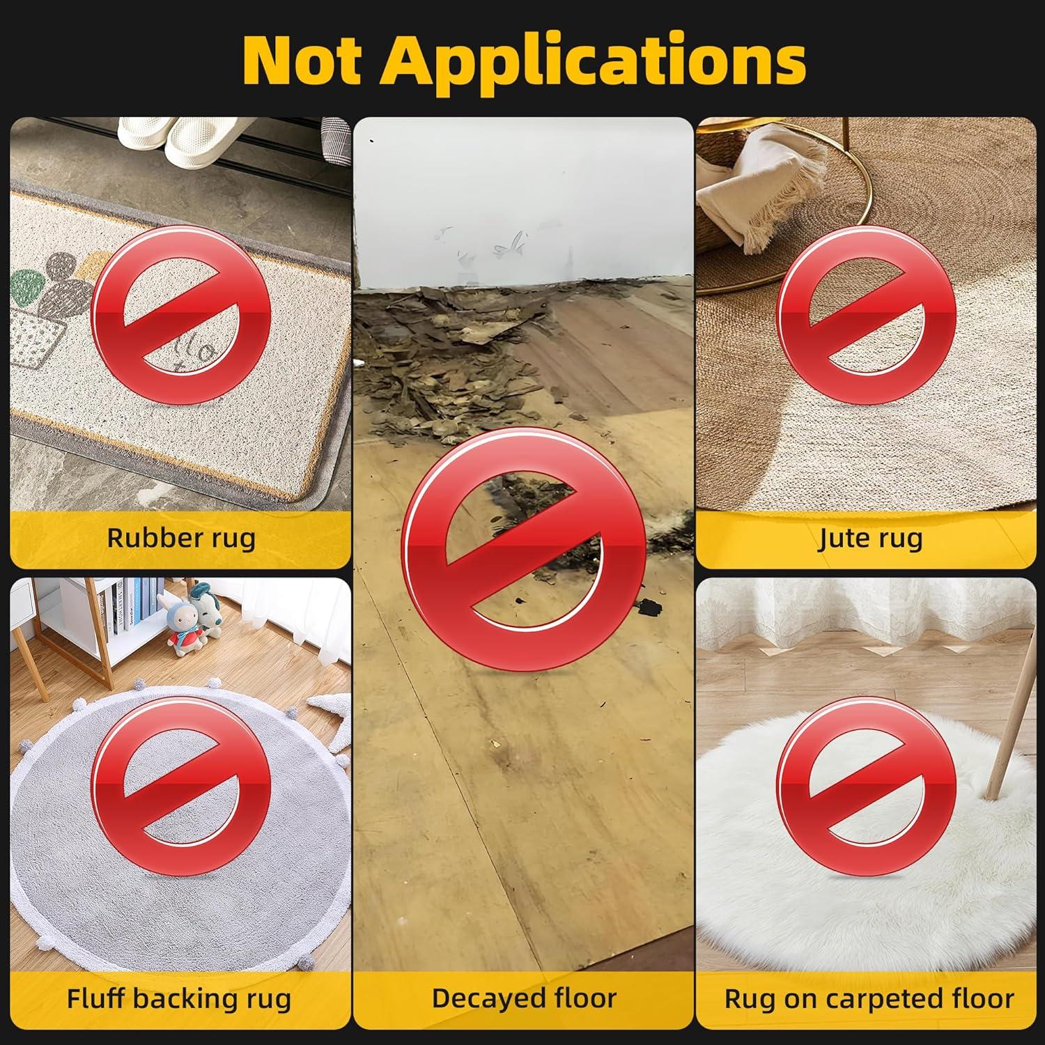 Agarradores de Alfombra SANKEMU Antideslizantes Reutilizables 8 Piezas