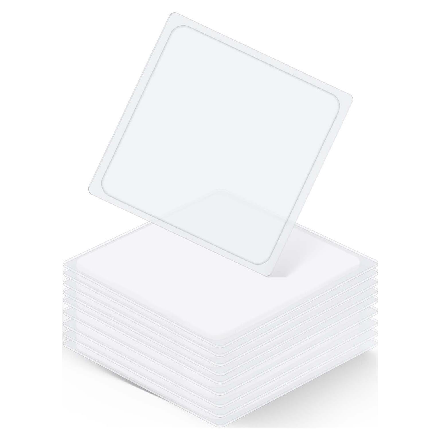 10 Almohadillas Antideslizantes de Gel Mozeat Lens 75x65mm