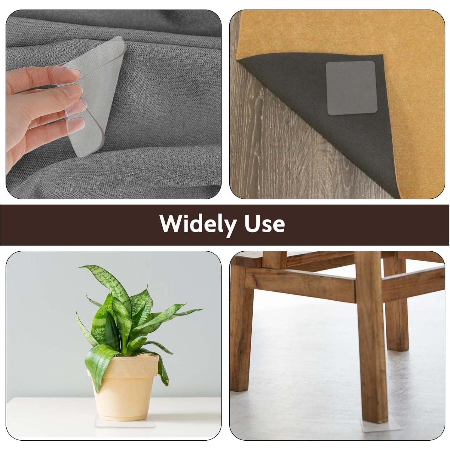 10 Almohadillas Antideslizantes de Gel Mozeat Lens 75x65mm